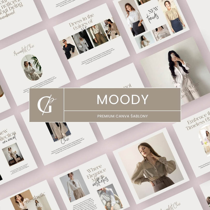 Moody Canva templates